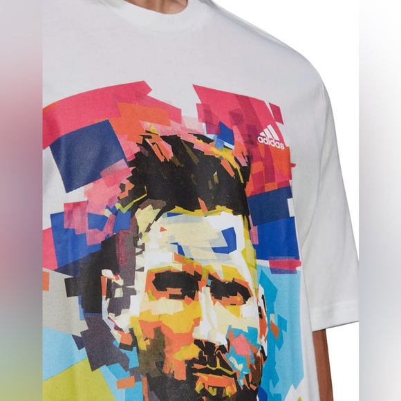 New with tags Adidas Messi Football Graphic Men's Tee - Picture 6 of 6